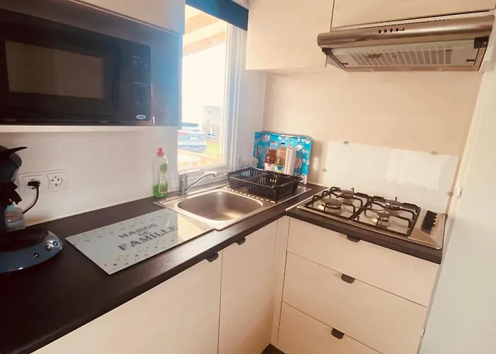 Mobilhome P27 6 Personnes Climatisé Camping Le Portel