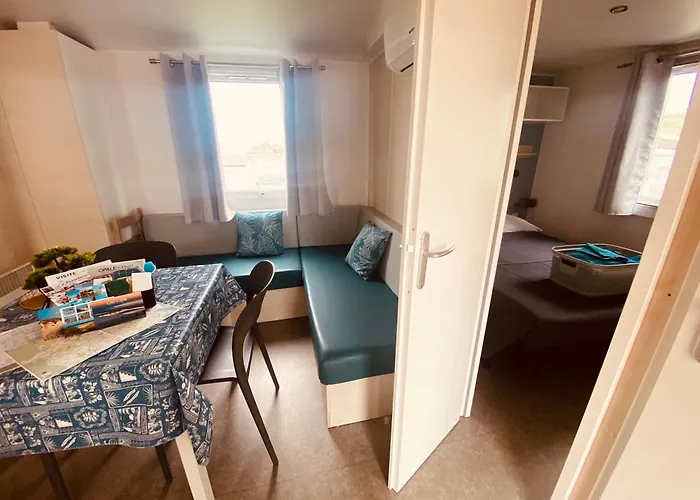 Camping Mobilhome P27 6 Personnes Climatisé Le Portel